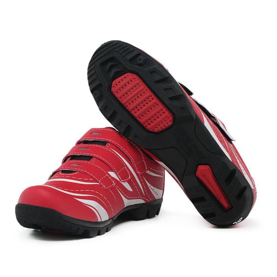 Sapatilha Ciclismo Bike Bicicleta com Refletivo Masculino e Feminino MTB Speed Pedal