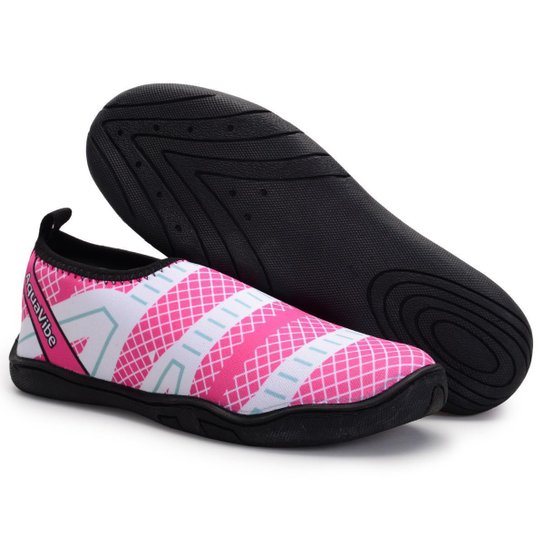 Sapatilha Feminina de Neoprene Aquatica Solado de Borracha Esportiva Resistente Piscina Praia Pedras