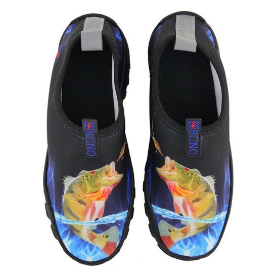 Sapatilha Náutica Aquática Neoprene Bono Tênis Híbrido Pesca Canoagem Cachoeira Trilha Praia