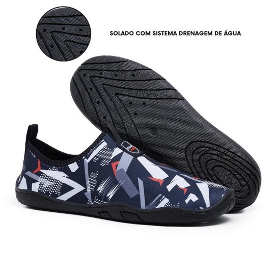 Sapatilha Nautica Hibrida Aquática P/ Piscina Pesca Caiaque Unissex