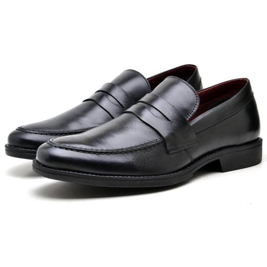 SAPATO LOAFER CASUAL MASCULINO 100% COURO
