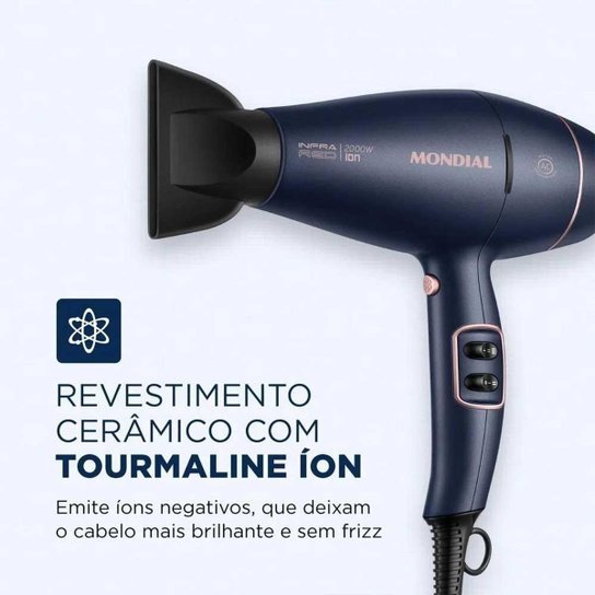 Secador de Cabelos Mondial InfraRed SCP-01-IR Azul - 220V