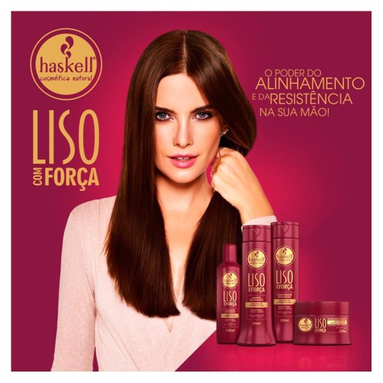 Shampoo Haskell Liso com Força - 500ml
