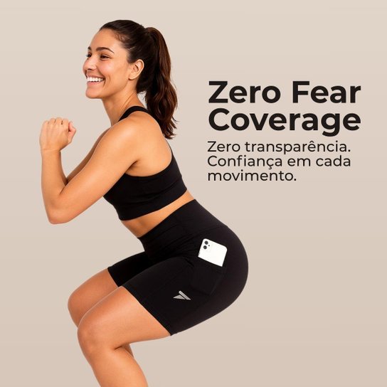 Short Academia Feminino Fitness com Bolso de Compressão Bermuda Feminino Corrida