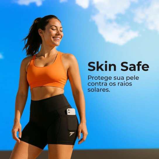 Short Academia Feminino Fitness com Bolso de Compressão Bermuda Feminino Corrida