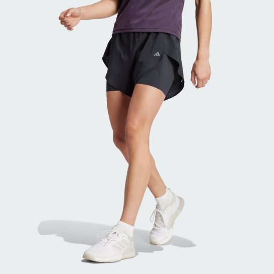 Short Adidas 2 em 1 Designed for Training Heat.Rdy Hiit Feminina