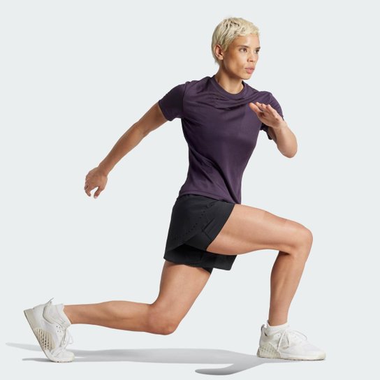 Short Adidas 2 em 1 Designed for Training Heat.Rdy Hiit Feminina