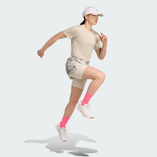 Short Adidas 2 Em 1 Own The Run Spray Dye Feminino