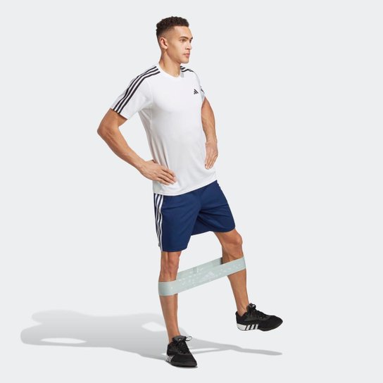 Short Adidas Treino Essentials Piquet 3-Stripes Masculino