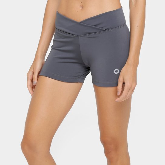 Short Área Sports Skin Feminino - Cinza