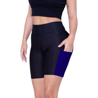 Short Bermuda Leg Legging COM BOLSOS Suplex Fitness Academia Feminino 665
