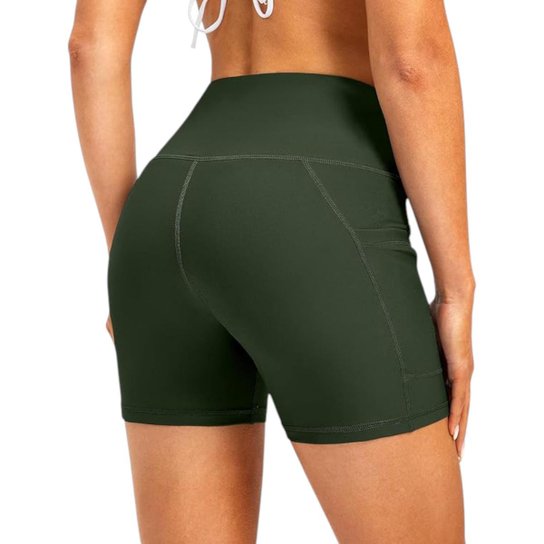 SHORT Bermuda Leg Legging LISO com BOLSO Suplex Reforçado Fitness Academia Yoga 1053