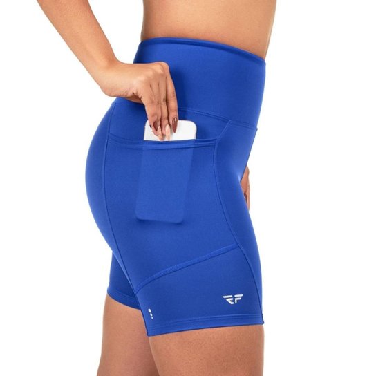 Short Com Bolso Para Corrida Academia Feminino Compressão