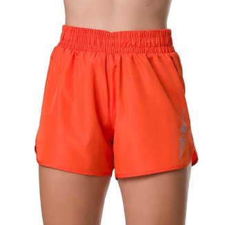 Short Elite Básico Fitness Running Feminino - Laranja Laranja E Gelo M