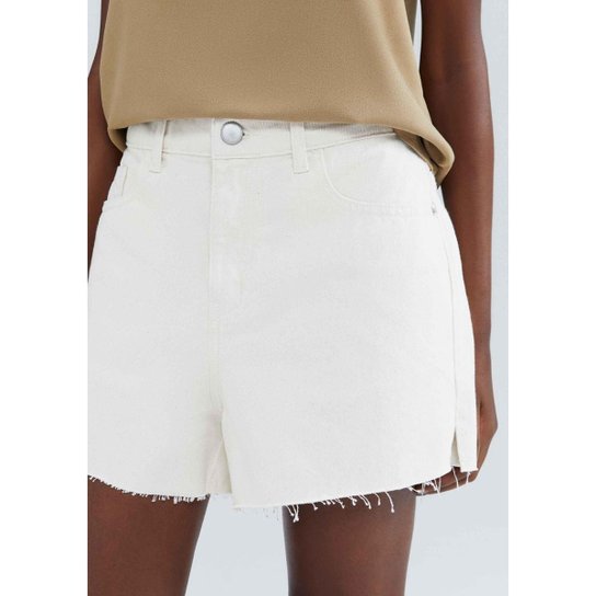 Short Hering Cintura Média Em Sarja Feminino