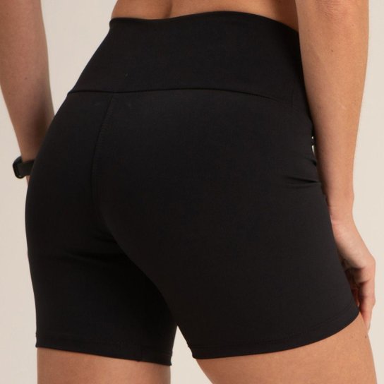 Short Legging Poliamida Proteção UV Básica Lisa