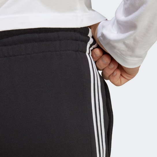 Short Moletinho Adidas Essentials 3 Listras Masculino