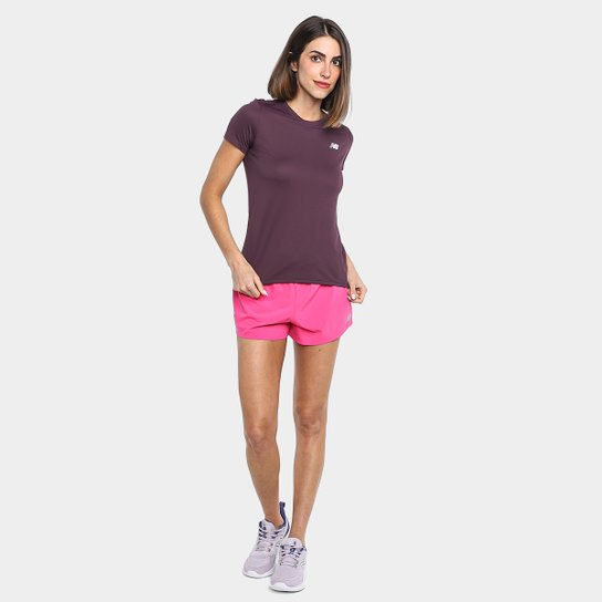 Short New Balance Run Club 3 Feminino