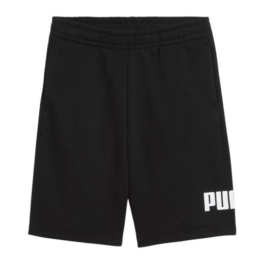 Short Puma Essentials NO. 1 Logo Infantil - Preto 9-10