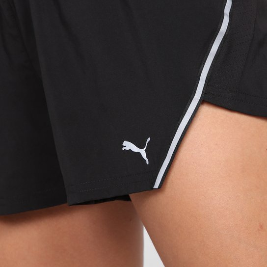 Short Puma Run Woven 3" Feminino