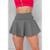 Short Saia Babado Suplex Feminino Fitness Academia WOLFOX - Cinza