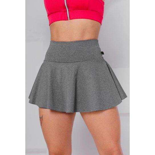 Short Saia Babado Suplex Feminino Fitness Academia WOLFOX