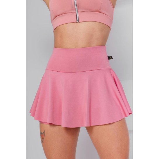 Short Saia Babado Suplex Feminino Fitness Academia WOLFOX
