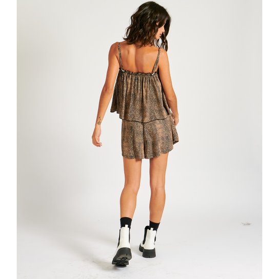 Short Volcom Animal Print Feminino