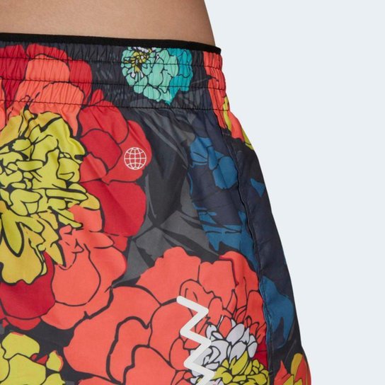 Shorts Adidas Corrida Run Fast Flower Feminino