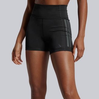 Shorts Adidas Optime 3 Stripes Feminino Preto