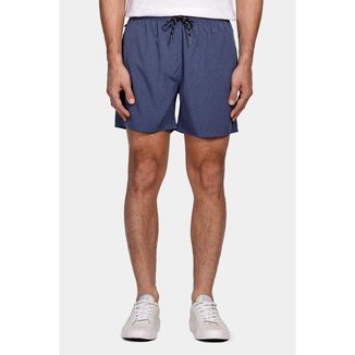 Shorts Aramis de Elástico Mescla Color Indigo 112