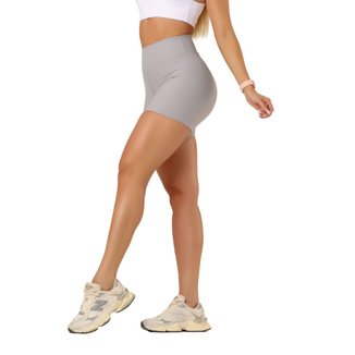 Shorts Biker Curto Feminino Poliamida Alta Compressão Cós Largo Duplo UV50+