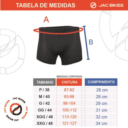Shorts Ciclismo Forro Espuma D45 Masculino Motoboy Fitness