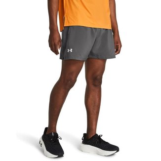Shorts de Corrida Masculino Under Armour Launch 5 GG Cinza