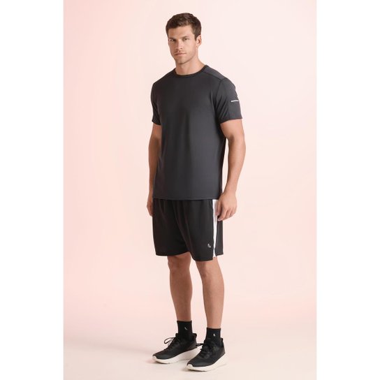 Shorts Lupo AM RUNN com forro interno e detalhes refletivos