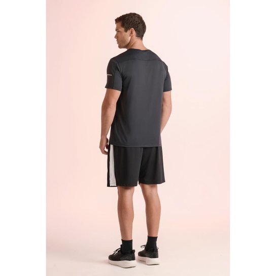 Shorts Lupo AM RUNN com forro interno e detalhes refletivos