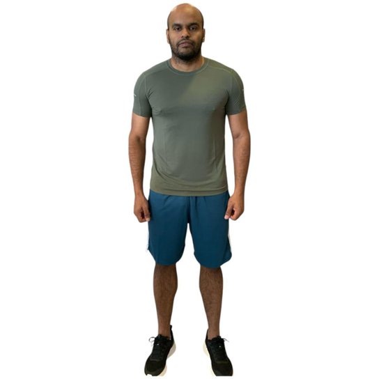 Shorts Lupo AM RUNN com forro interno e detalhes refletivos