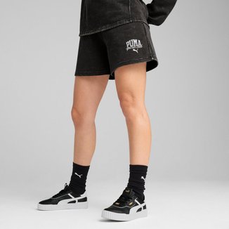 Shorts PUMA CLASS 5" Washed Feminino