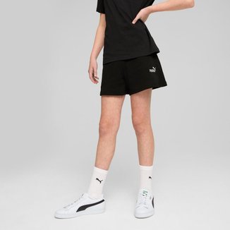 Shorts Puma Juvenil ESS Small No.1 Logo Feminino