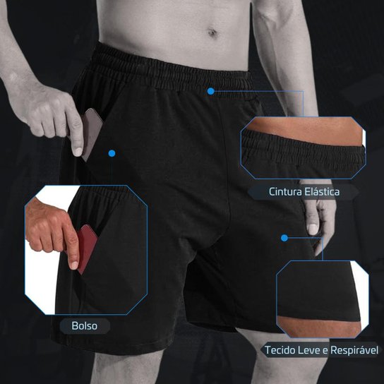 Shorts Sall Sports Fitness Básico Masculino