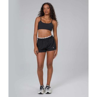 Shorts Sobreposto Elástico Ag Alto Giro Branco Academia