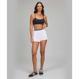 Shorts Sobreposto Elástico Ag Alto Giro Branco Academia