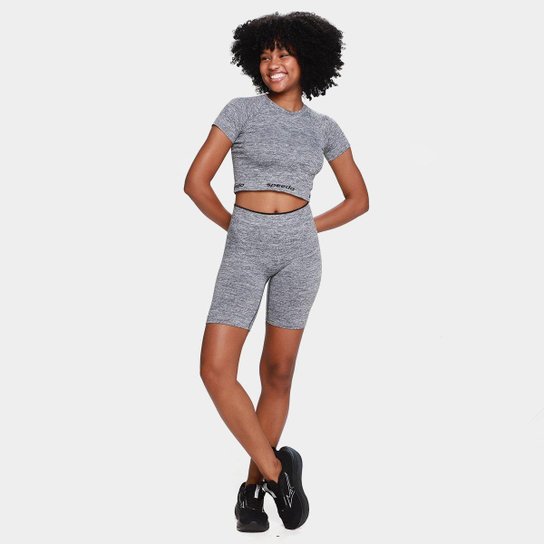 Shorts Speedo Cintura Alta Feminino