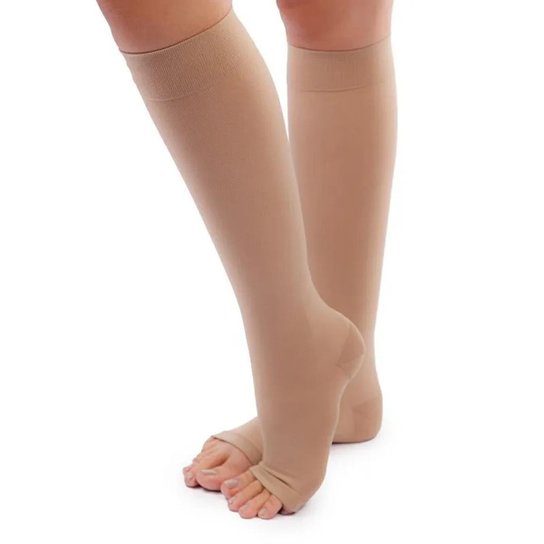 Sigvaris Dynaven Basic Meia de Compressão 20–30 mmHg Panturrilha Bege