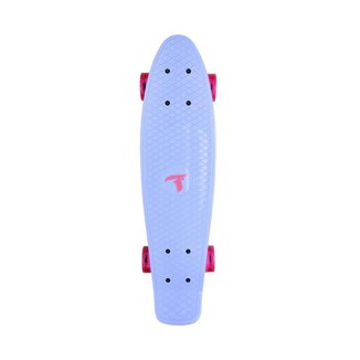 Skate Traxart Mini Cruiser Azul Com Rodas de Led 59 mm