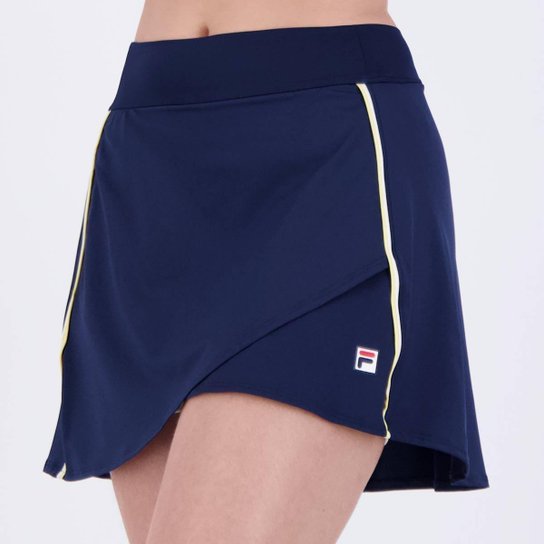 Skort Fila Backspin Wrap Feminino Marinho