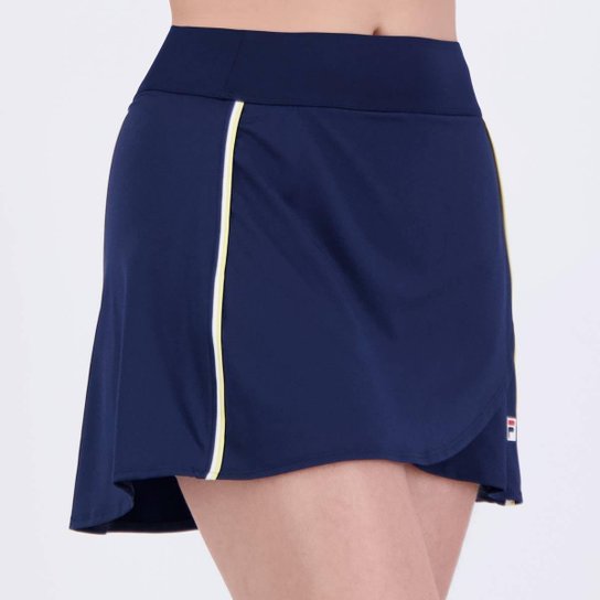 Skort Fila Backspin Wrap Feminino Marinho