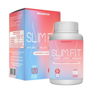 Slim Fit Suplemento Alimentar Fitness Natunectar 500mg - 120 capsulas