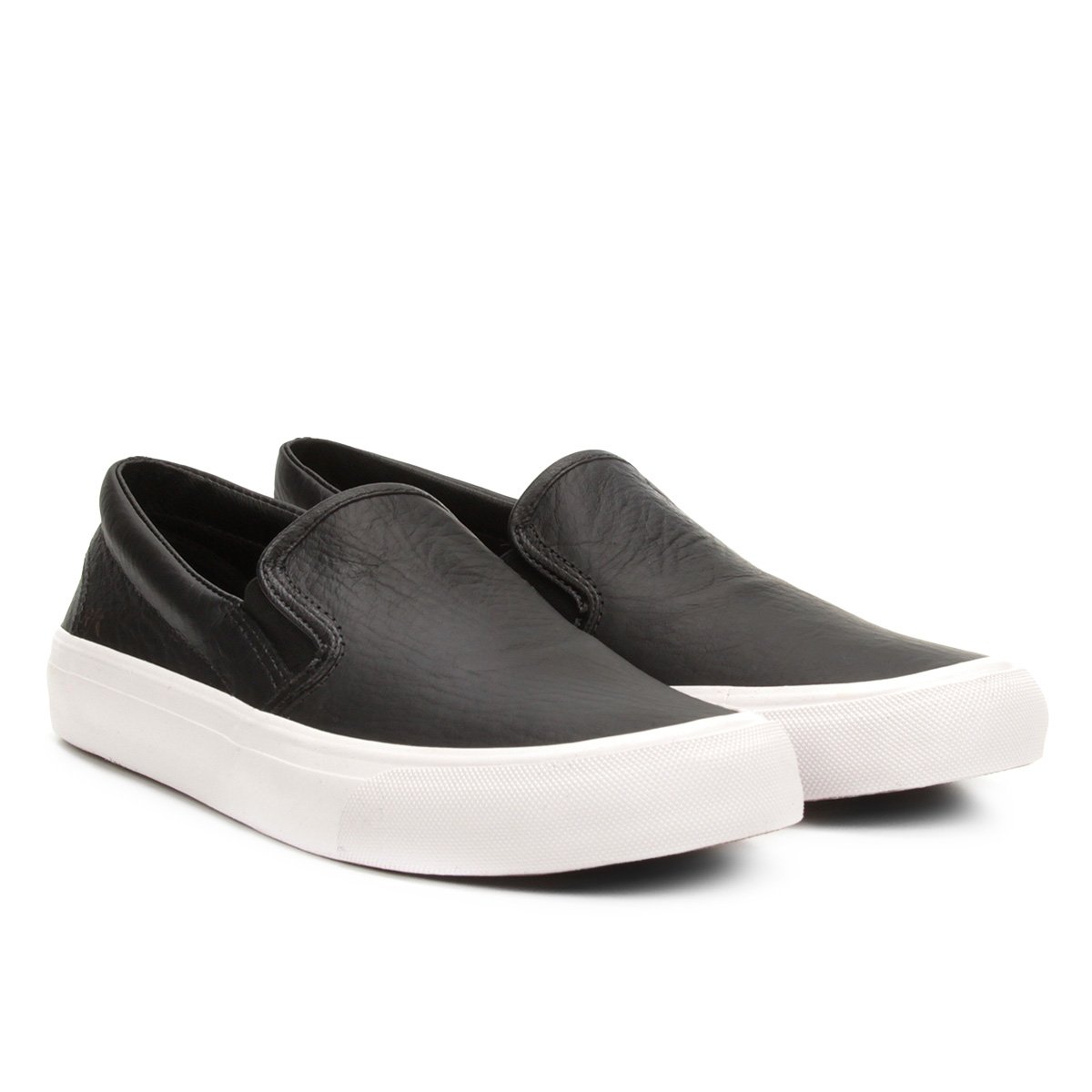 slip on couro masculino