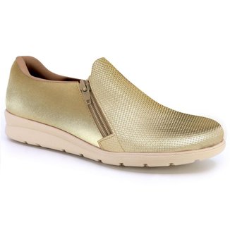 Slip On Usaflex Mm1801003 Metalizado Feminino
